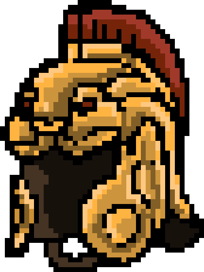 Trojan Helmet - Helmet 8 Bit (420x560), Png Download