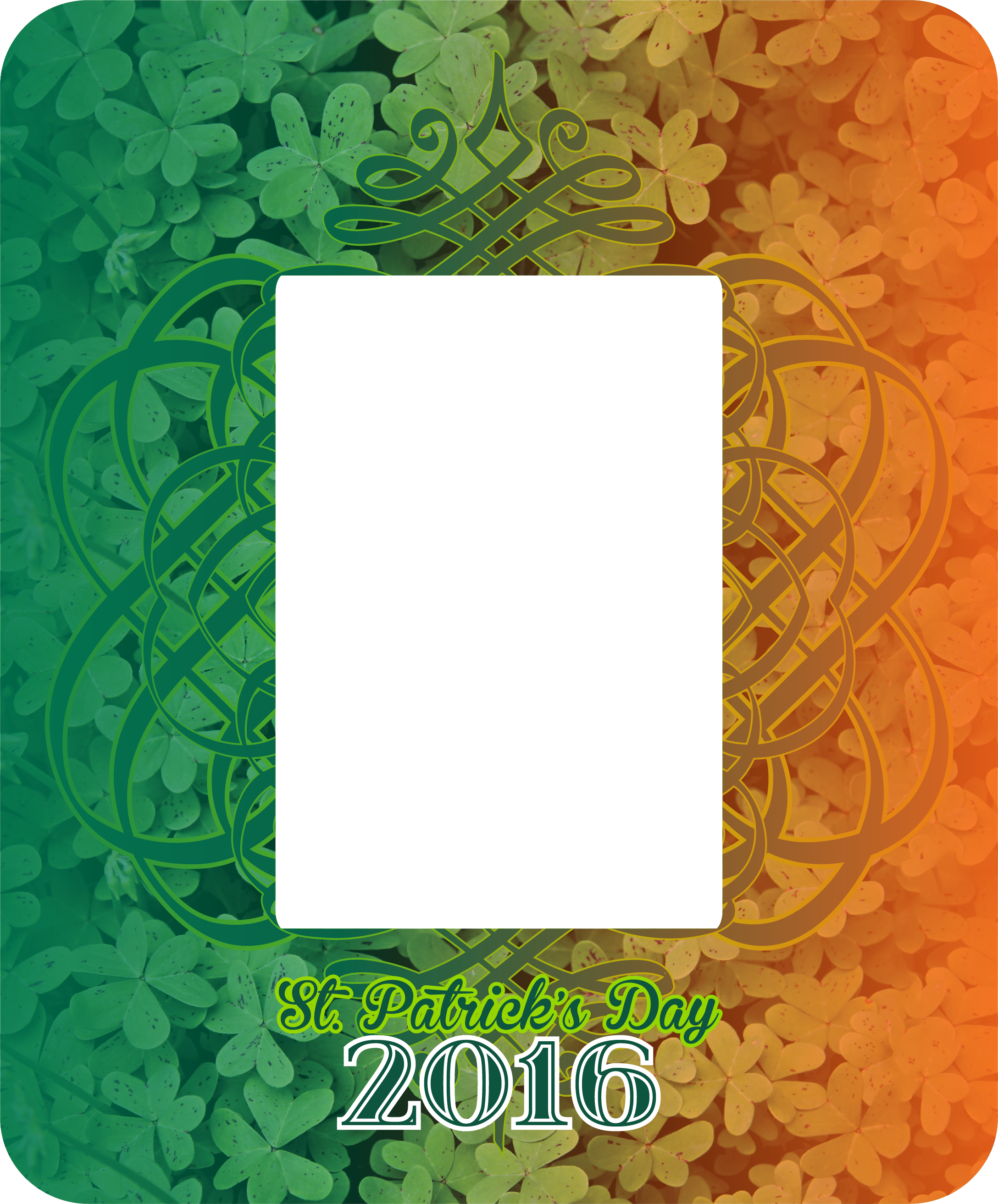 Print File - Transparent St Patrick Frames (2176x2626), Png Download
