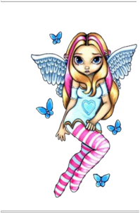 Realistic Fairy Wings Png Psd Detail Angel Wings Official - Portable Network Graphics (400x300), Png Download