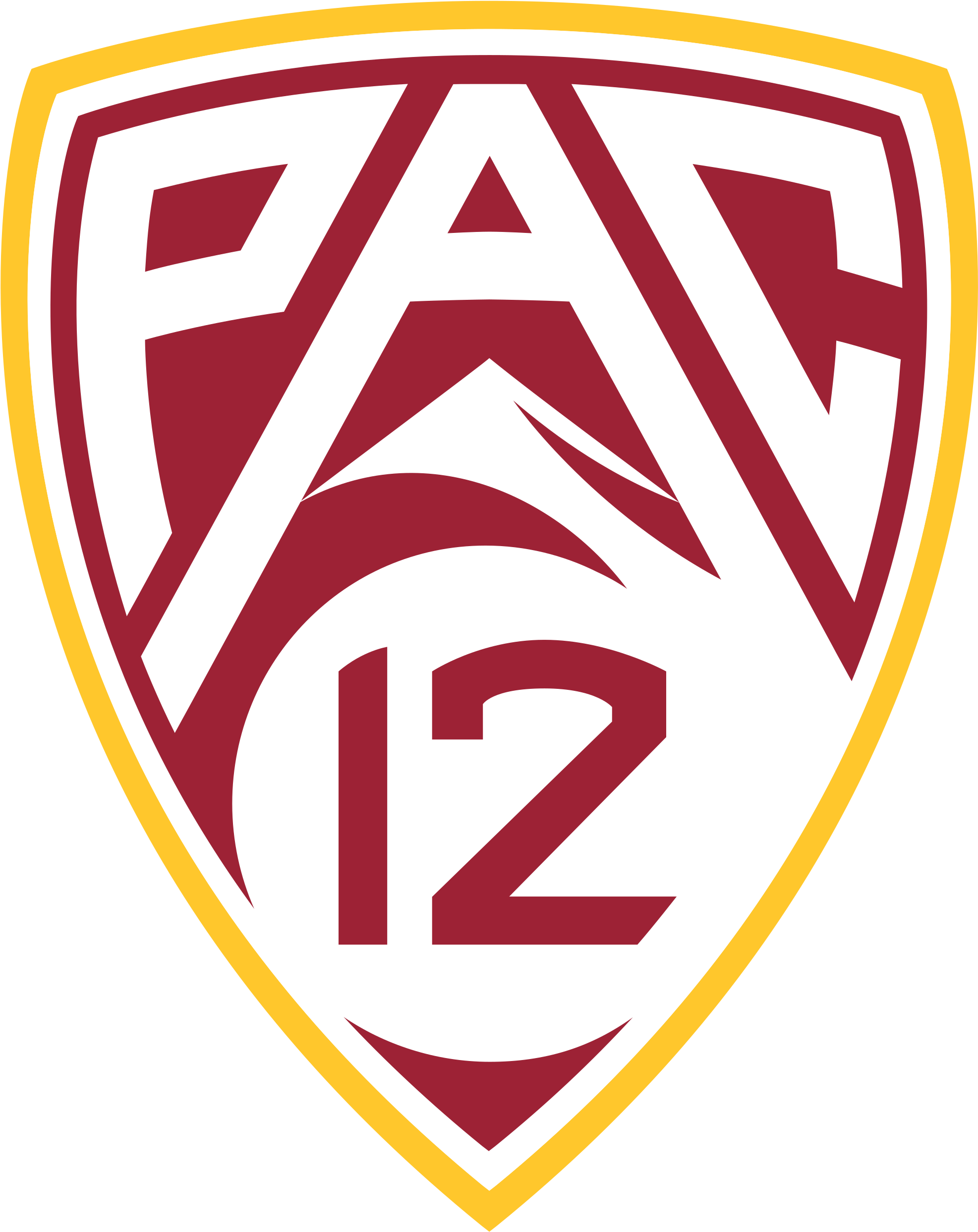 Pac-12 Conference Logo In Usc's Colors - Pac 10 Logo New (2000x2515), Png Download