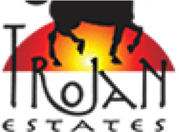 Trojan Estates - Graphic Design (736x267), Png Download