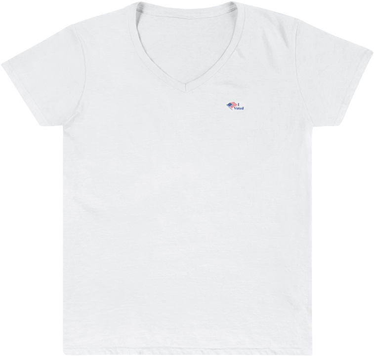 "i Voted" Women's Casual V-neck Shirt - T-shirt (800x800), Png Download