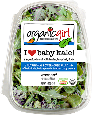 Organic Girl Baby Kale (360x506), Png Download