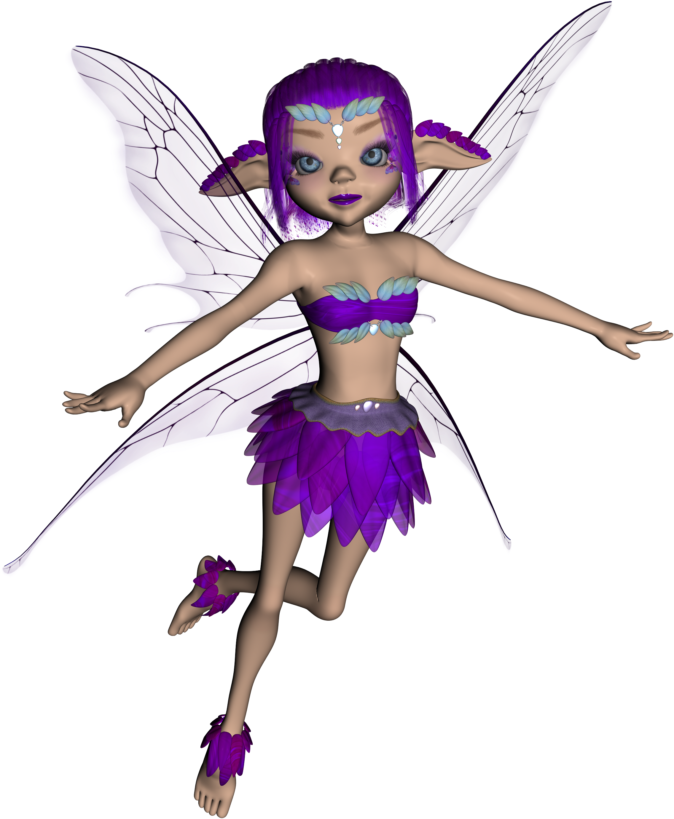 Small Fairy Flying Transparent (4000x3000), Png Download