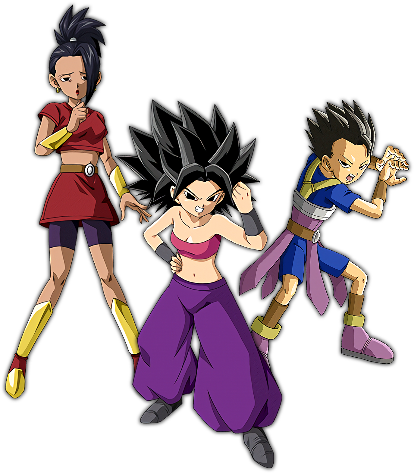 Kale Caulifla Cabba - Cabba Caulifla And Kale (1400x1575), Png Download