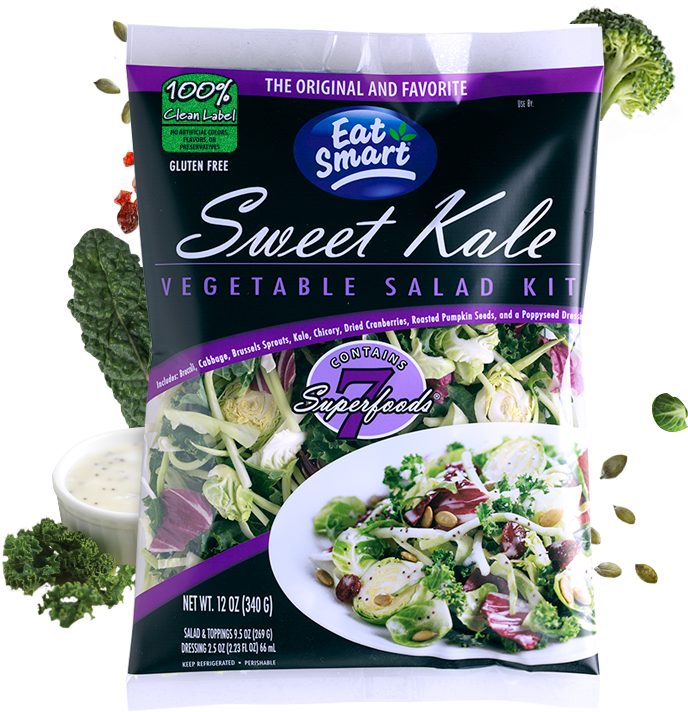 Gourmet Vegetable Salad Kit - Sweet Kale Salad Kit (715x714), Png Download