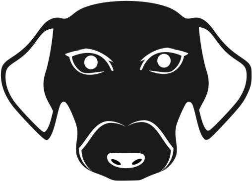 Dog Face Logo Element - Hunting Dog (999x999), Png Download