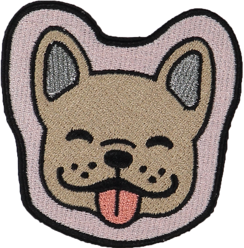 Dog Face Sticker Patch - Frankie's On The Park (800x812), Png Download