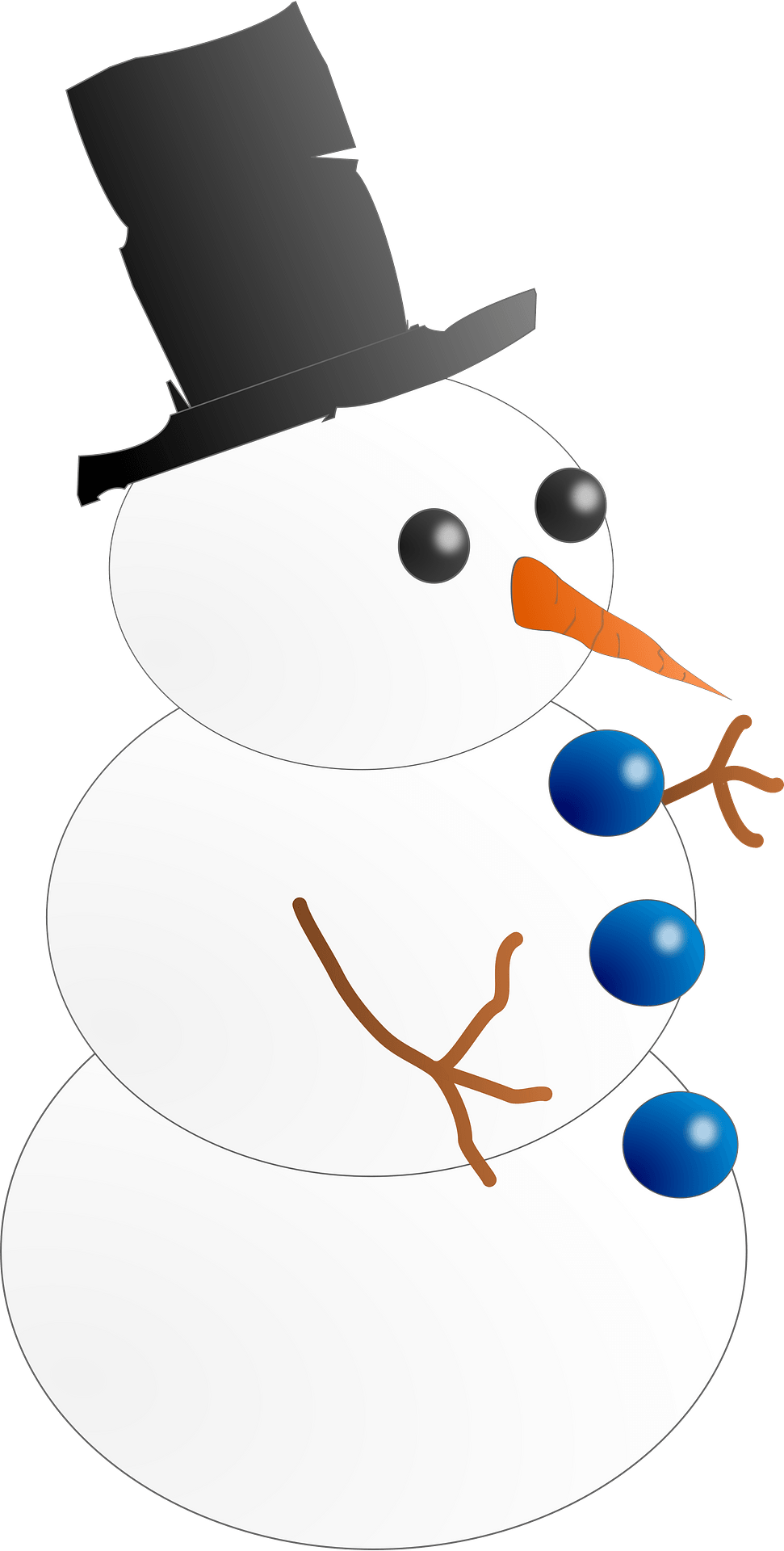 This Image Of A Snowman Wearing A Top Hat Is Pretty - Animated Mooning Snowman (304x600), Png Download