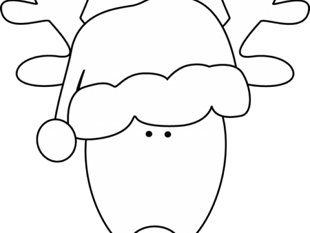 Santa Hat Clipart Head - Clip Art (640x480), Png Download