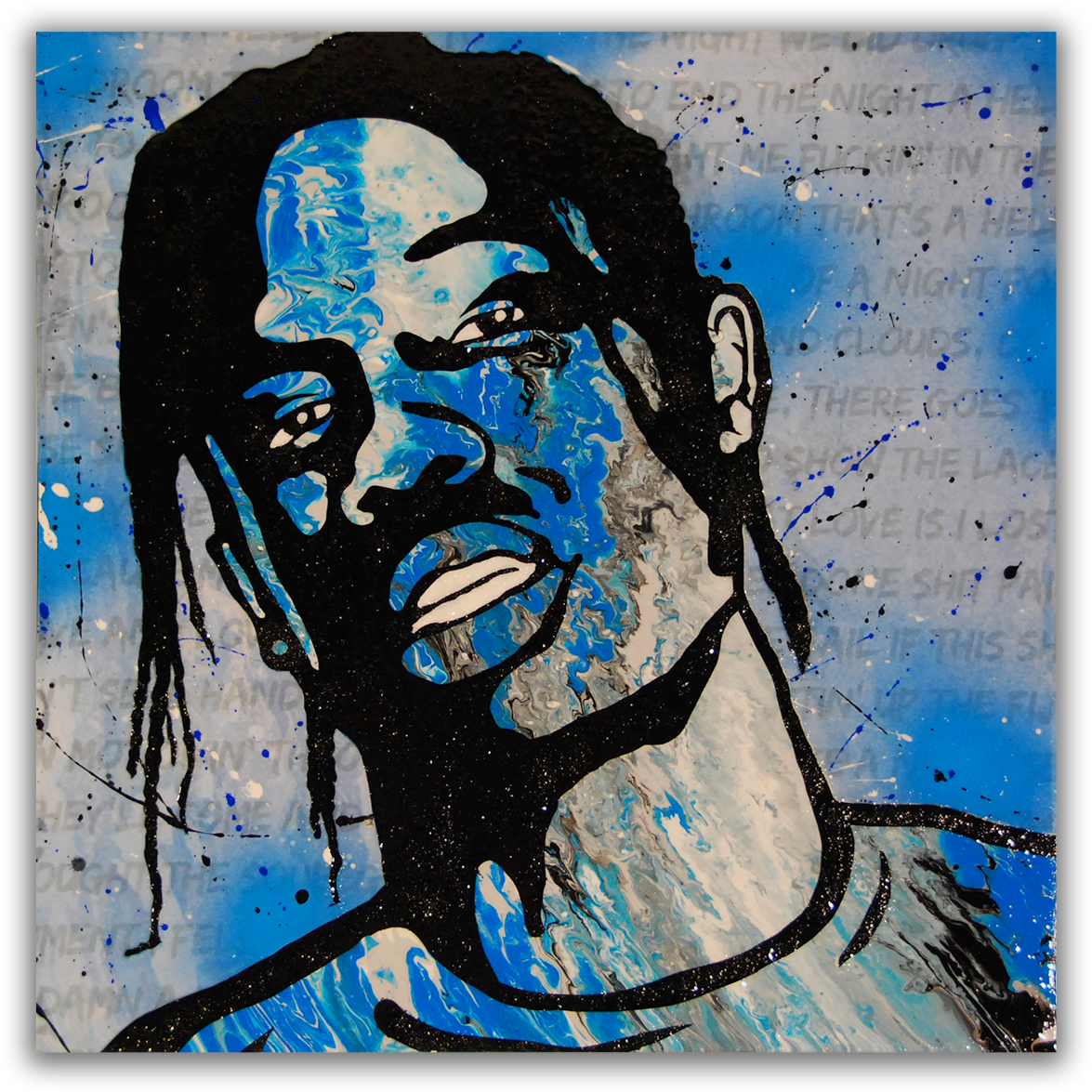 Musician Travis Scott Painting - Travis Scott Portraits Art (1200x1200), Png Download