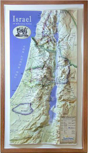 Biblical Israel 3d Map - Mapa 3d Israel (600x600), Png Download