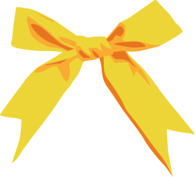 Yellow Bows Clip Art - Yellow Bow Clip Art (400x363), Png Download