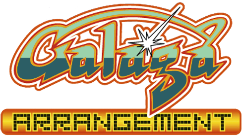 Galaga Arrangement Psp Logo By Ringostarr39-d7objzo - Galaga Arrangement Logo (500x282), Png Download