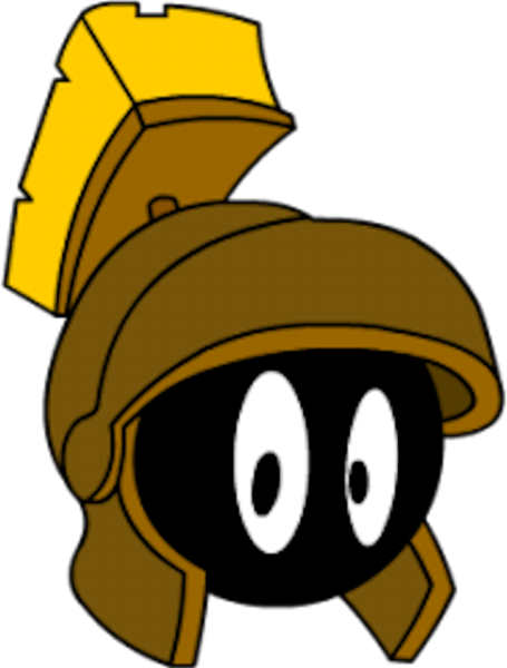 Share This Image - Marvin The Martian Face (455x600), Png Download