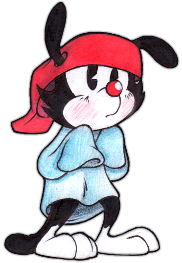 Animaniacs Drawing Cartoons, Cartoon Art, Cartoon Characters, - De Wakko Animaniacs (371x562), Png Download