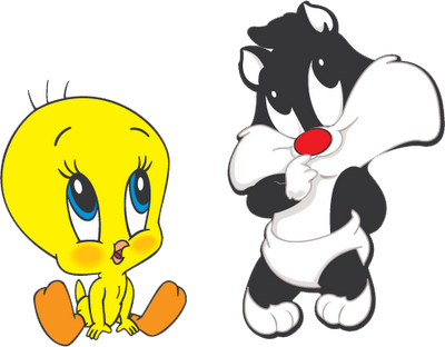 Gifs Linda Lima - Looney Tunes Baby Png (400x312), Png Download