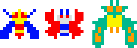 Galaga Bugs - Galaga (540x270), Png Download