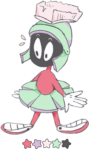 Marvin The Martian In 25 ” - Cartoon (300x494), Png Download