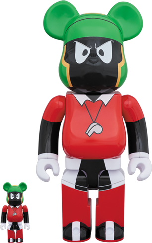 Be@rbrick Marvin The Martian 100％ & 400％ Limited Gacha - Rbrick Space Jam (317x550), Png Download