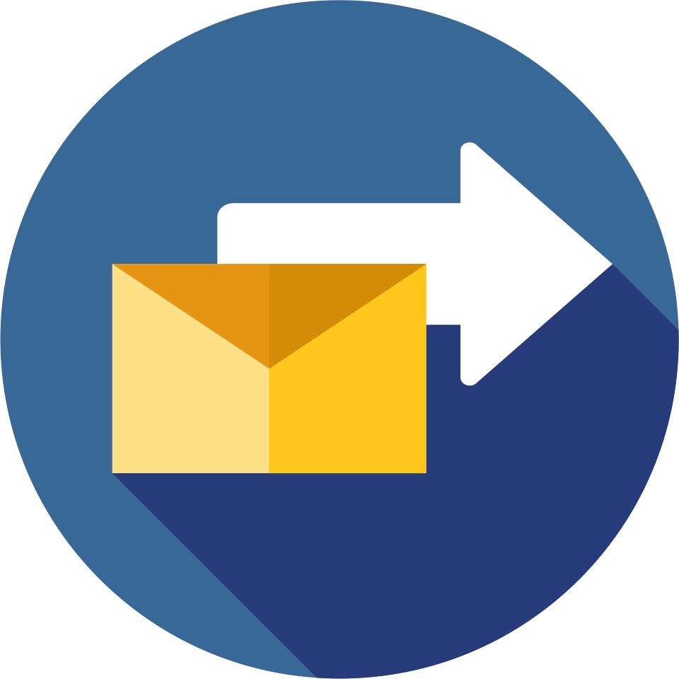 International Etape Admission - Send Message Icon Blue (960x960), Png Download
