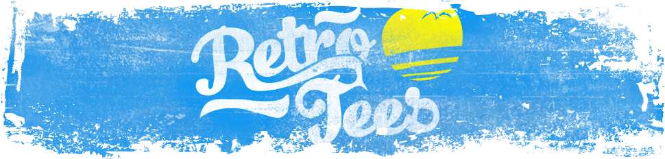 Retro Tshirts From Retro Tees - T-shirt (970x232), Png Download