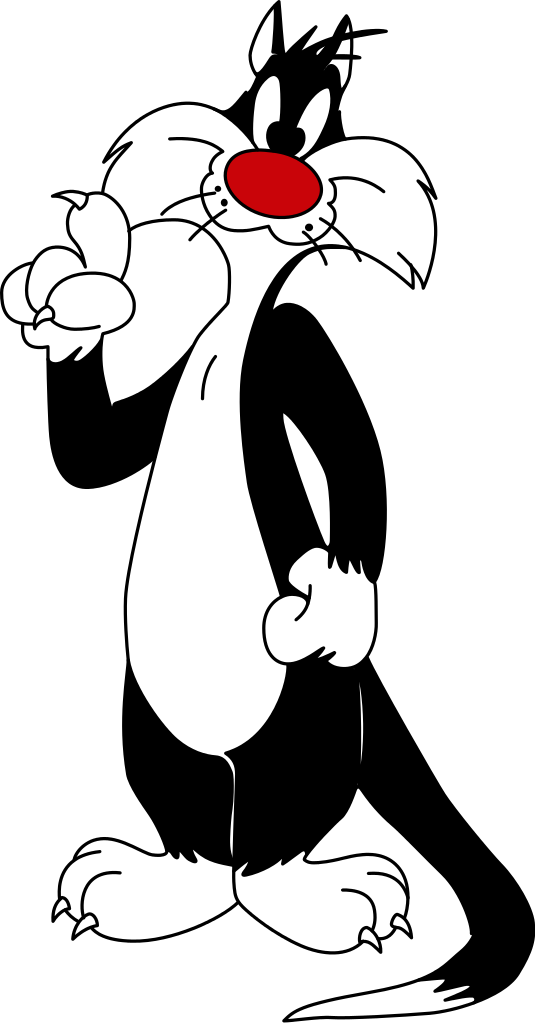 Looney Tunes - Looney Tunes Cat (535x1023), Png Download