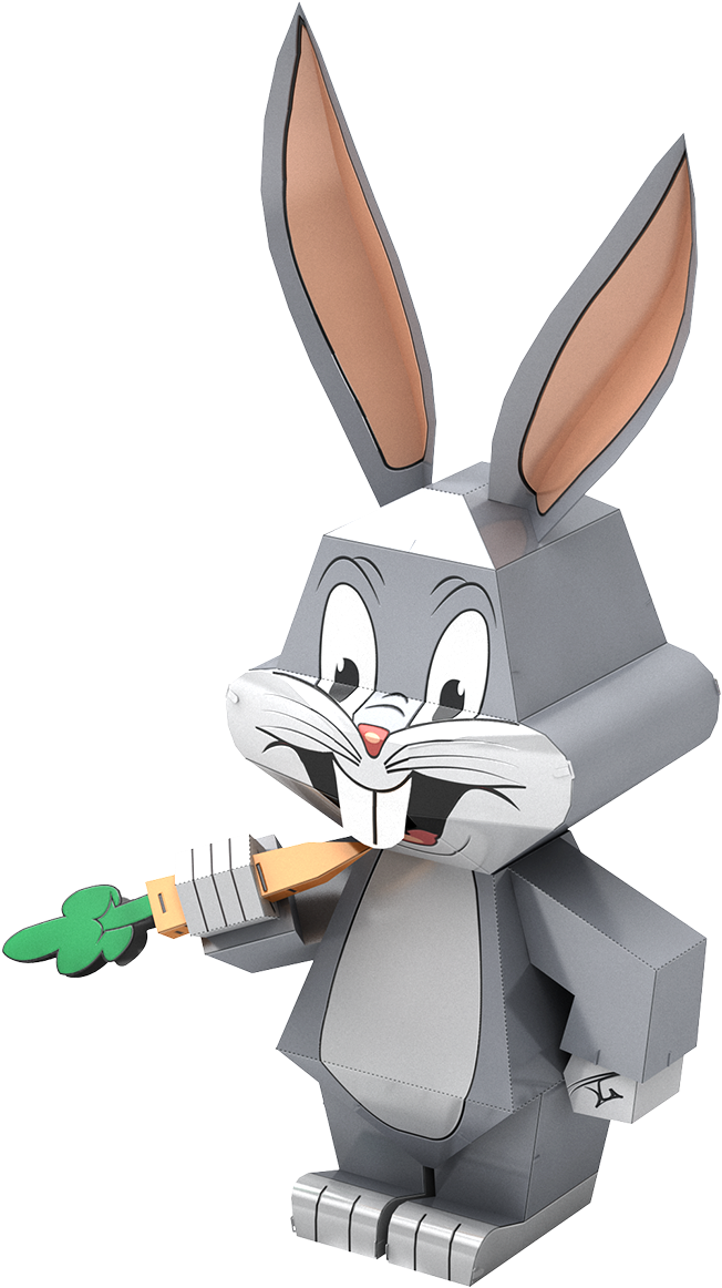 Picture Of Bugs Bunny - 3d Metal Earth Looney Tunes (355x620), Png Download