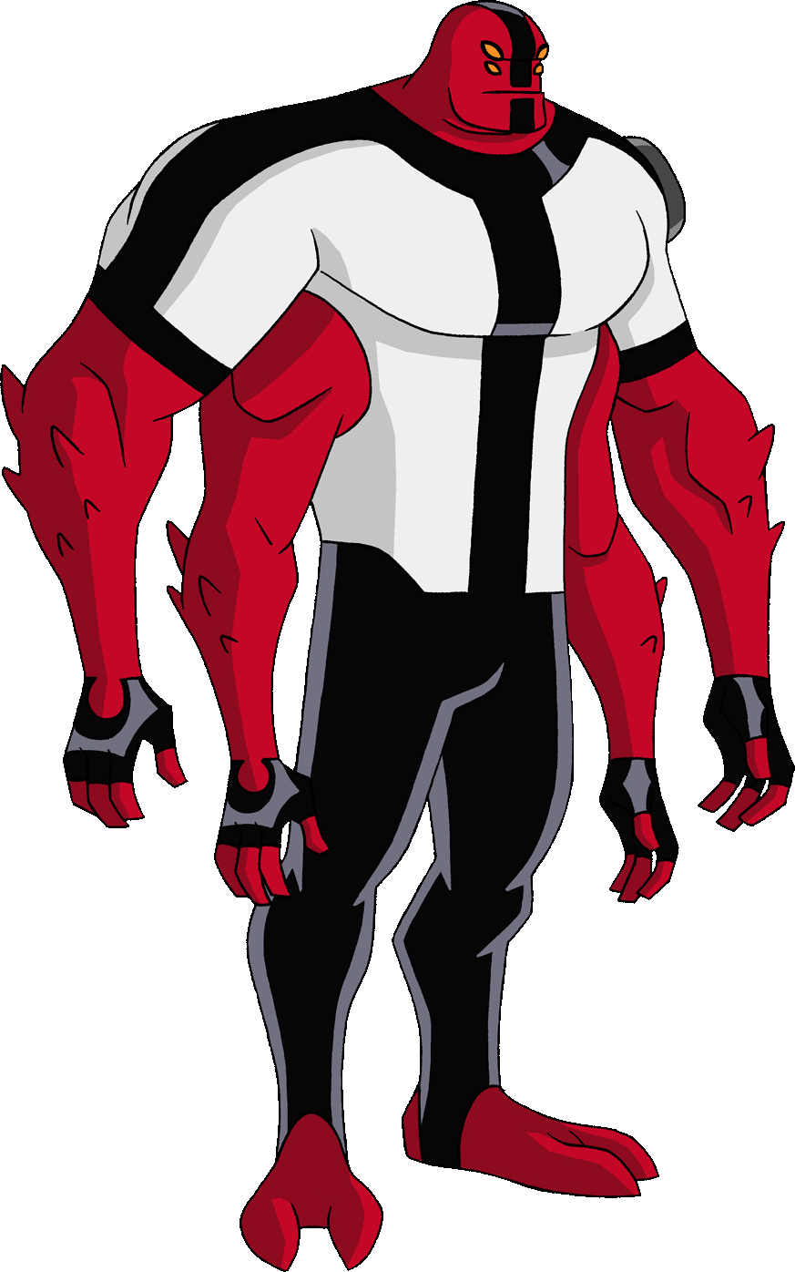 Four Arms Os Render - Ben 10 Four Arms (873x1396), Png Download