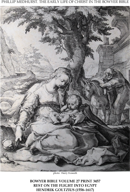 Early Life Of Christ In The Bowyer Bible Print 10 Of - Life Of Christ Egypt (500x671), Png Download