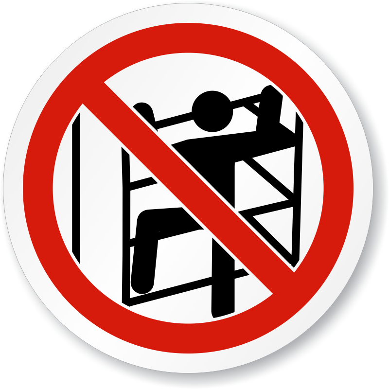 No Climbing Symbol - No Climbing Sign Png (800x800), Png Download