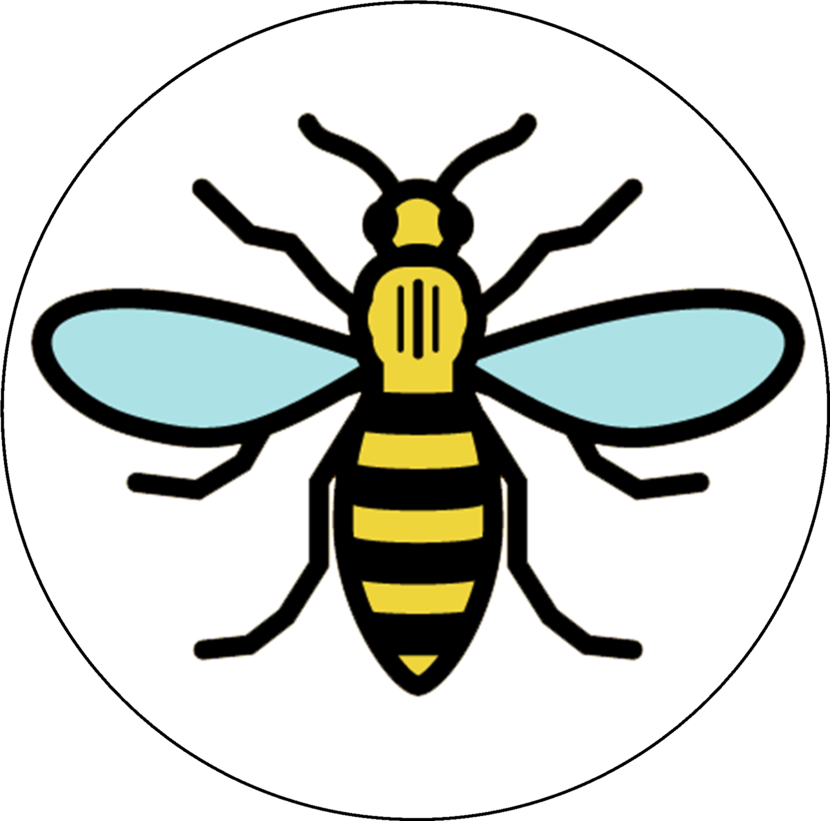 Bees Transparent Worker Clip Free - Manchester Bee (1751x1653), Png Download