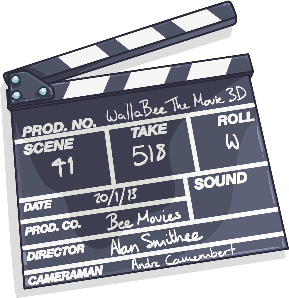 Movie Clapper - Parallel (1024x1024), Png Download