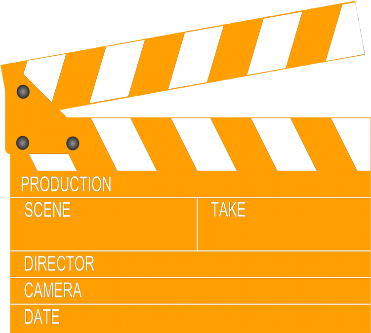 Movie Clapper Board (750x681), Png Download