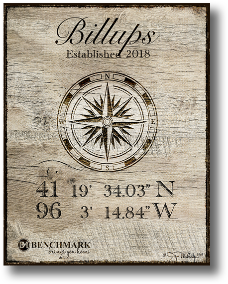 Custom Geo Location Rustic - Poster (600x600), Png Download