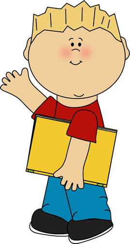 Waving - Kid Waving Clipart (268x500), Png Download