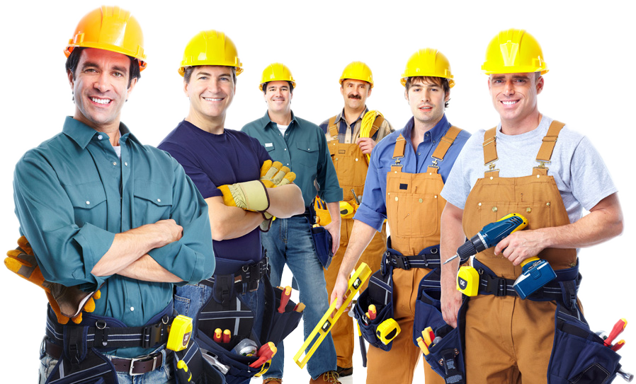 Maintanance Workers Png - Group Of Workers Png (898x543), Png Download