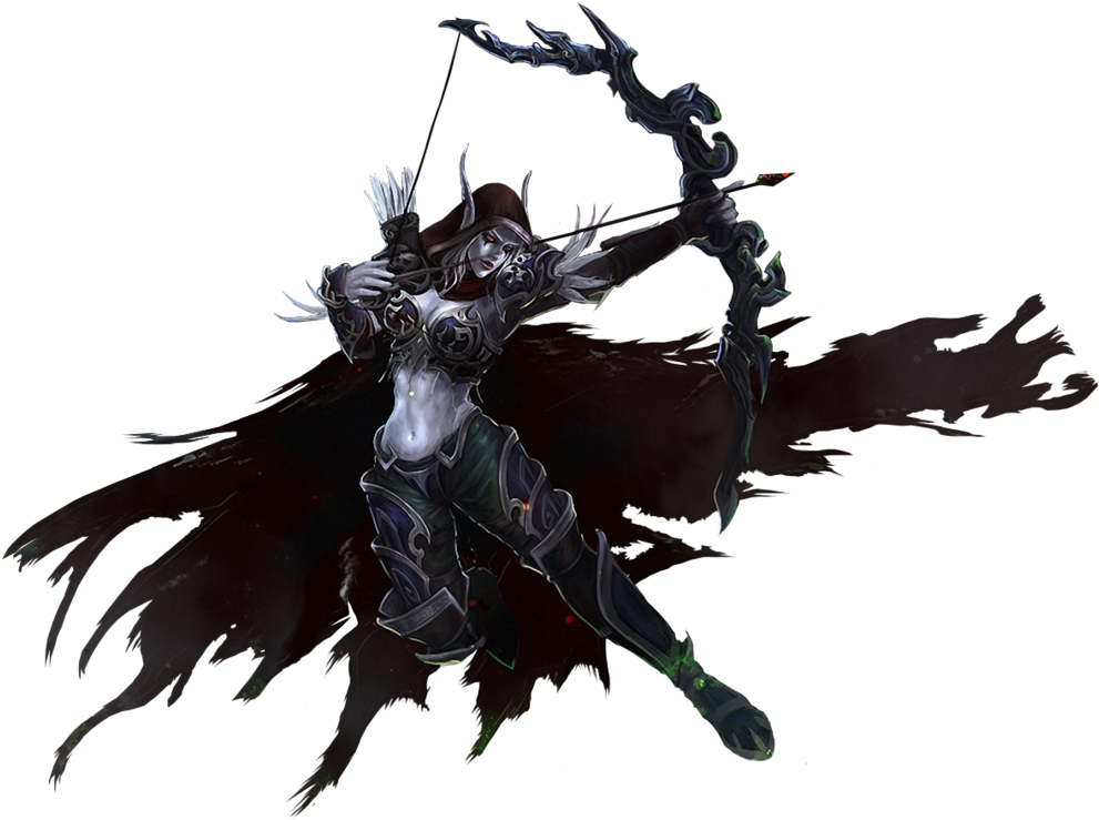 Wow Png Sylvanas Windrunner - World Of Warcraft Sylvanas Png (1024x773), Png Download