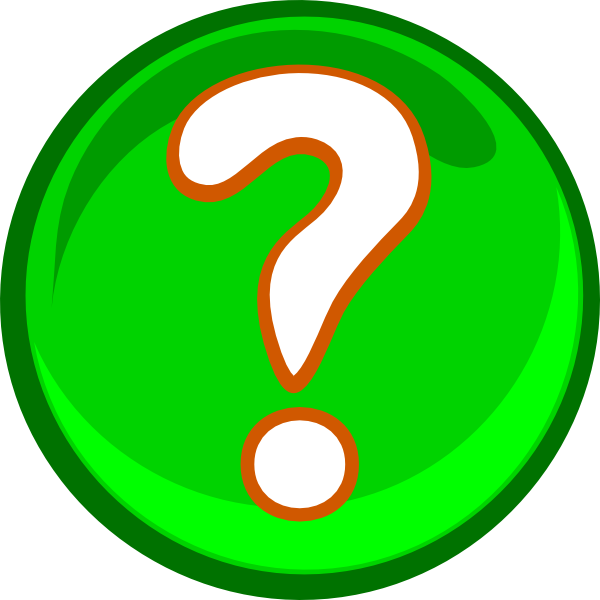 Questions Clipart - Green Question Mark Clipart (600x600), Png Download