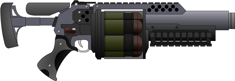 M23 Grenade Launcher (1103x372), Png Download