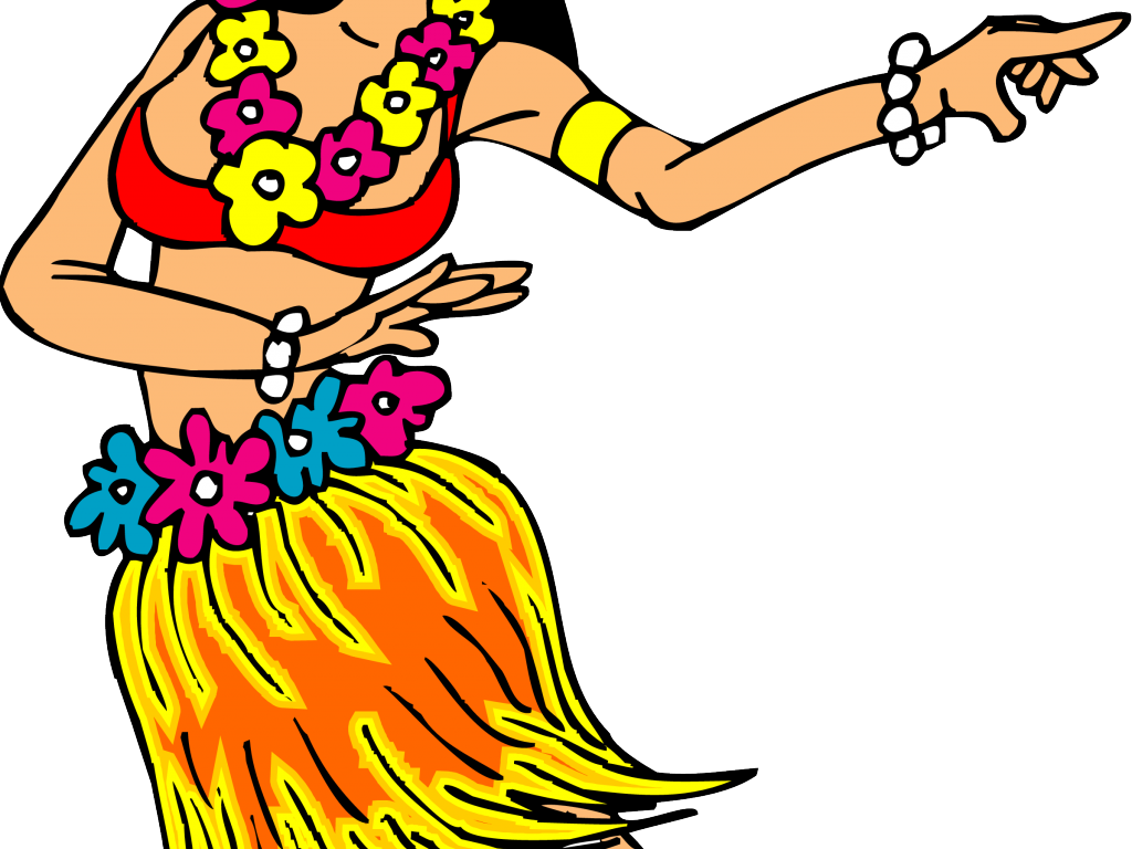 Hawaii Clipart Minnie - Hawaiian Clip Arts Png (1024x768), Png Download