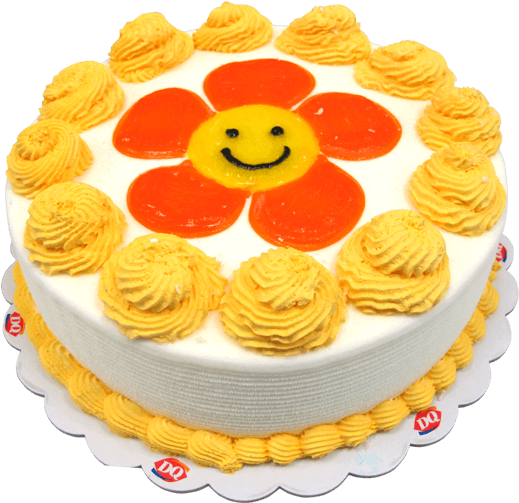 Dq® Flower Cake - Manila (600x600), Png Download