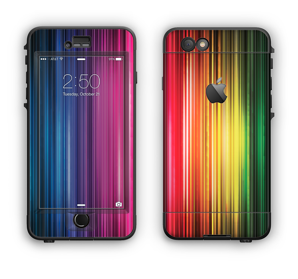 The Straight Abstract Vector Color-strands Apple Iphone - Iphone (1008x943), Png Download