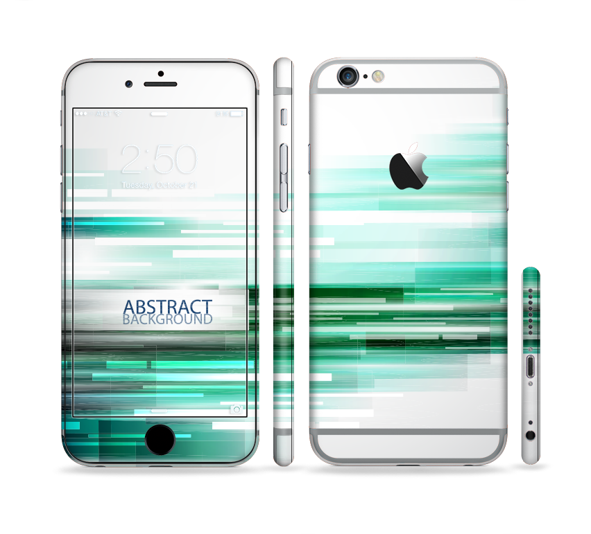 The Green Abstract Vector Hd Lines Sectioned Skin Series - Iphone (852x771), Png Download