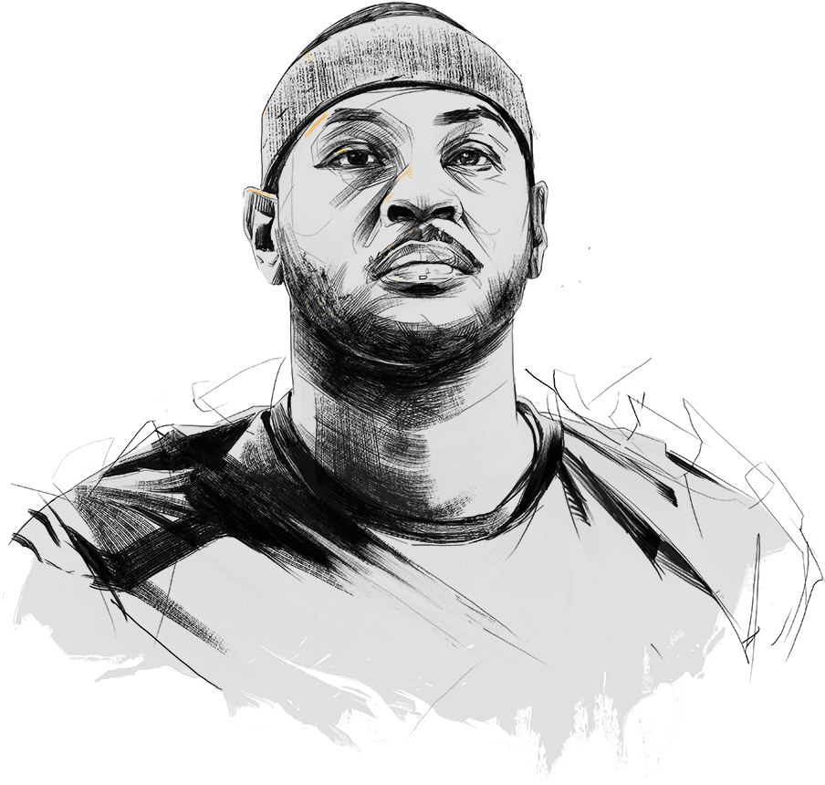 The Truth According To Carmelo Anthony - Basketball (1000x960), Png Download