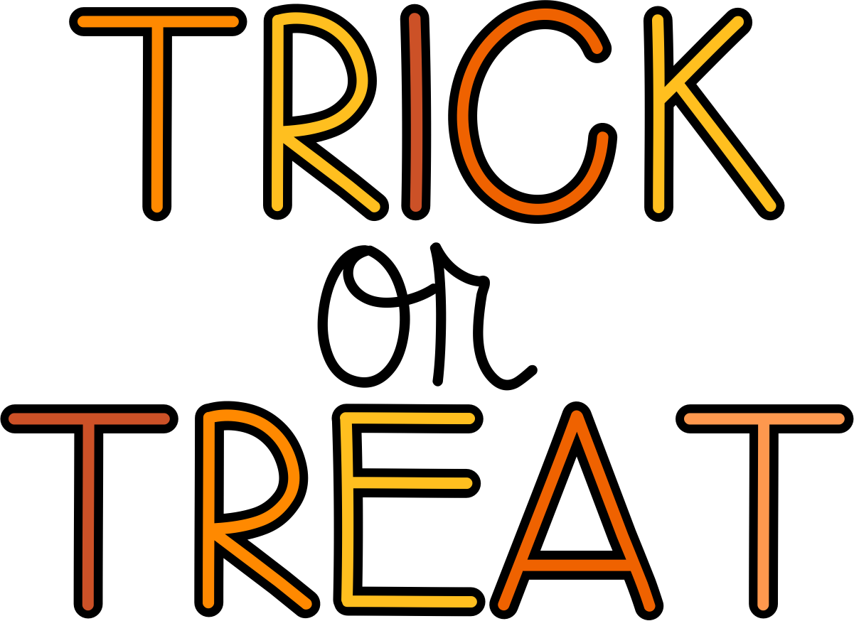 Piqkdb8rt - Trick Or Treat Png (1201x874), Png Download