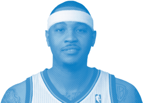 Sf - Carmelo Anthony - Swimmer (500x500), Png Download