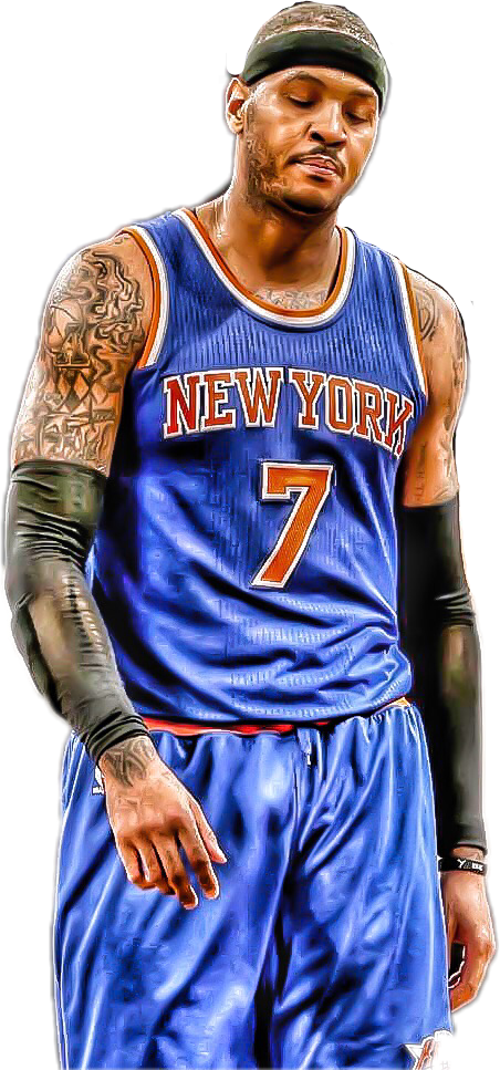 Melo Carmelo Carmeloanthony Denvernuggets Freetoedit - Basketball Player (240x513), Png Download