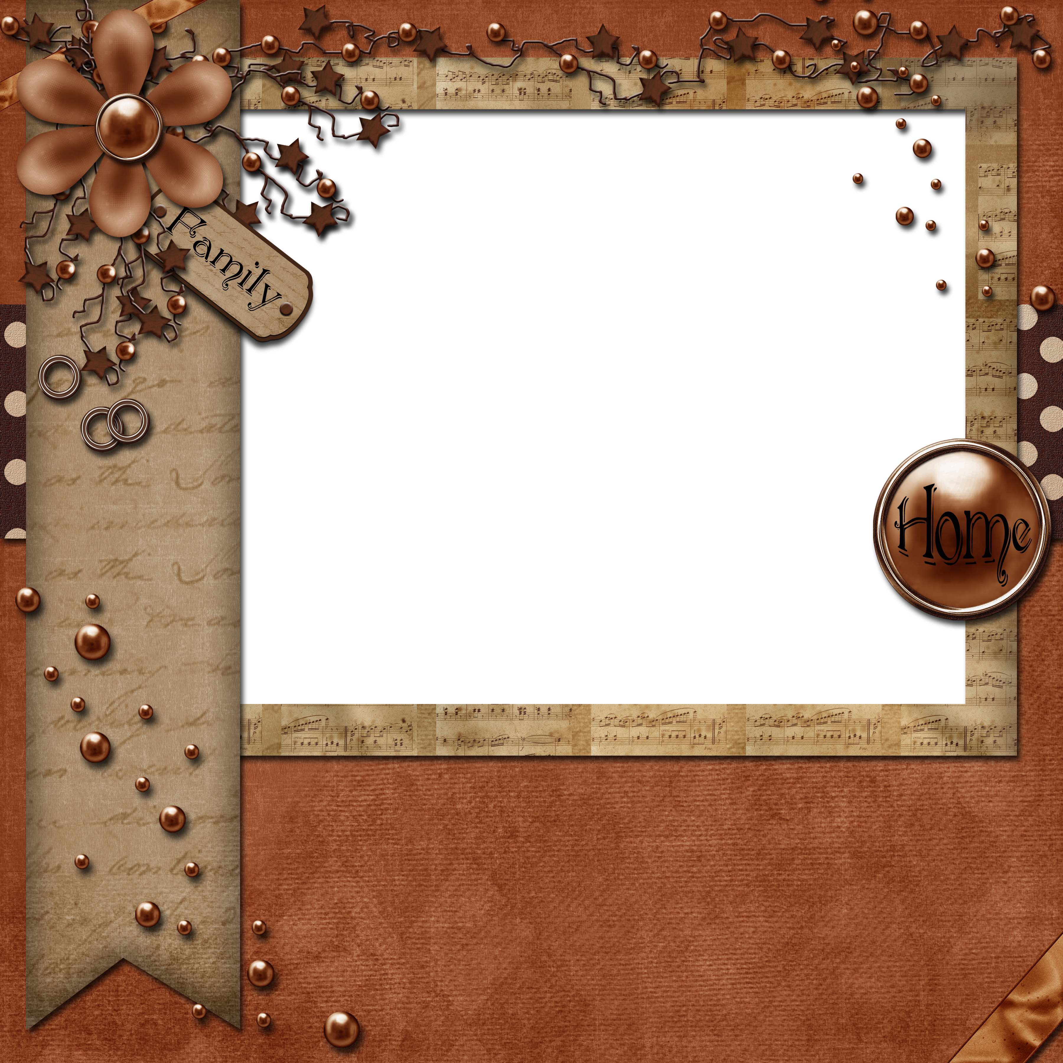 Digital Scrapbook Quick Page Png With Transparent Field - Digital Scrapbook Page (3600x3600), Png Download