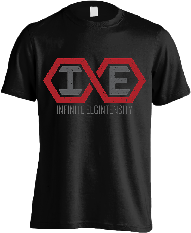 Black Infinite Elgintensity Logo T-shirt - Kaos Polos Warna Ungu (792x960), Png Download